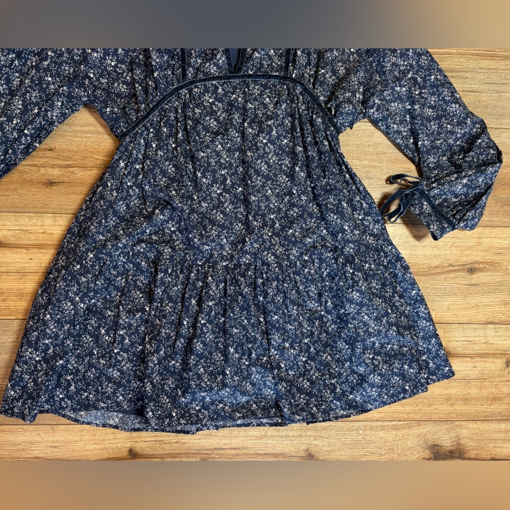 Petal and Pup Brooklyn Mini Dress - Blue Floral - Picture 5 of 10